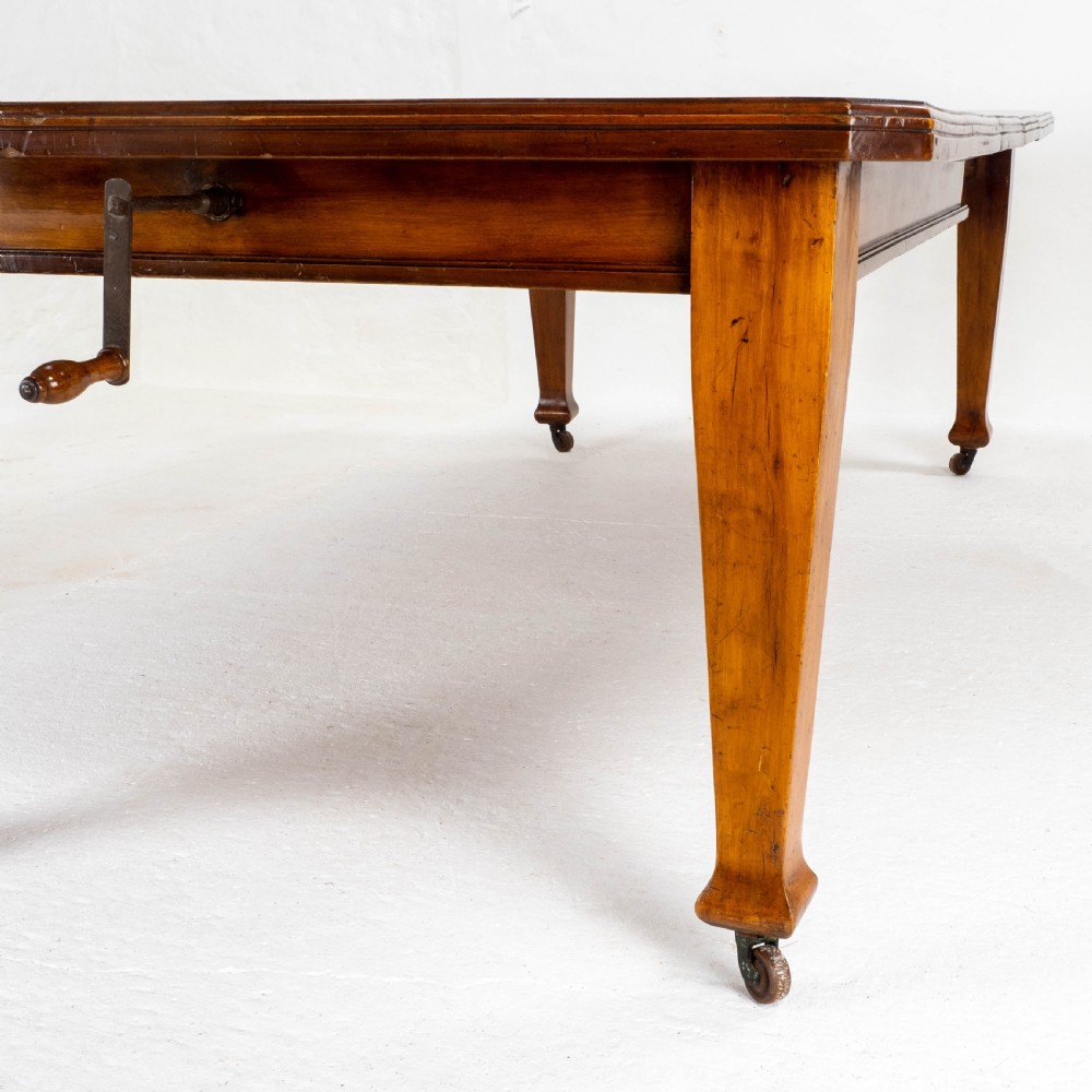 C1900 Arts & Crafts Style 8ft Walnut Extending Kitchen Dining Table View XI