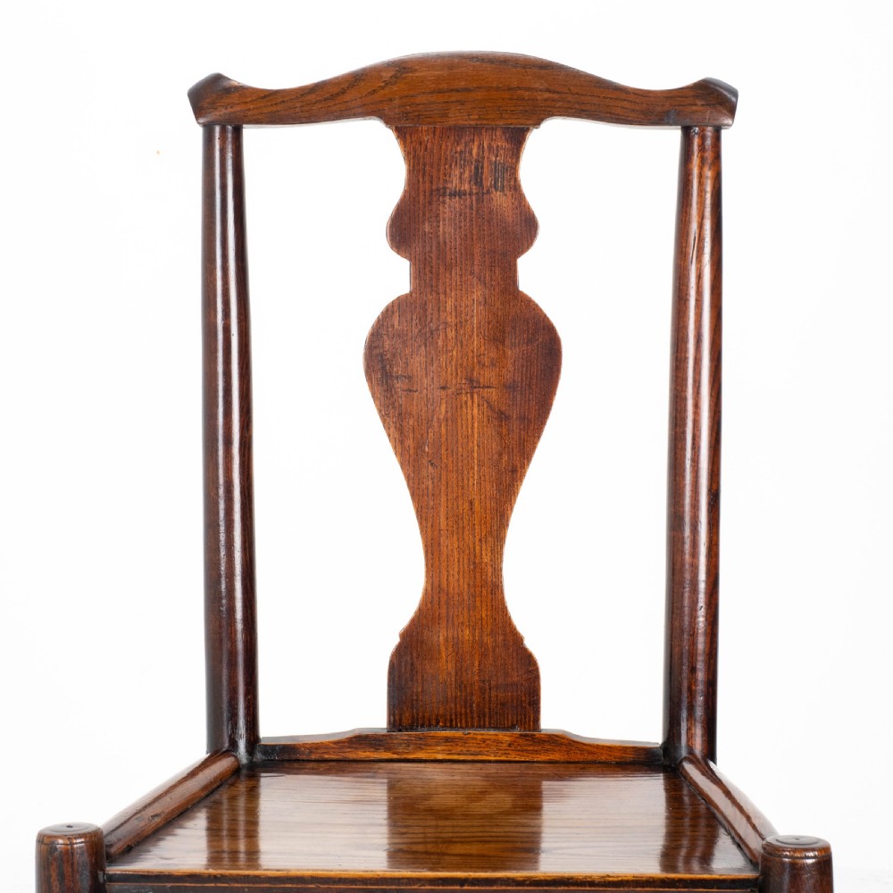 Georgian Elm & Ash Staffordshire / Shropshire Country Side Chair Late C18th View III