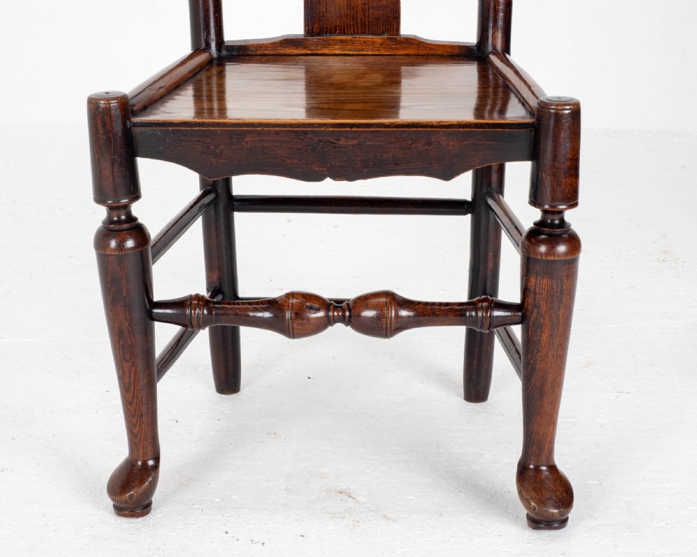 Georgian Elm & Ash Staffordshire / Shropshire Country Side Chair Late C18th View V