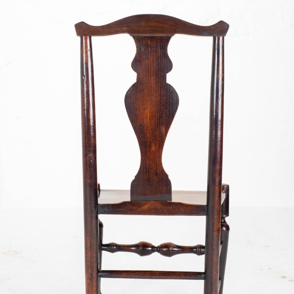 Georgian Elm & Ash Staffordshire / Shropshire Country Side Chair Late C18th View VII