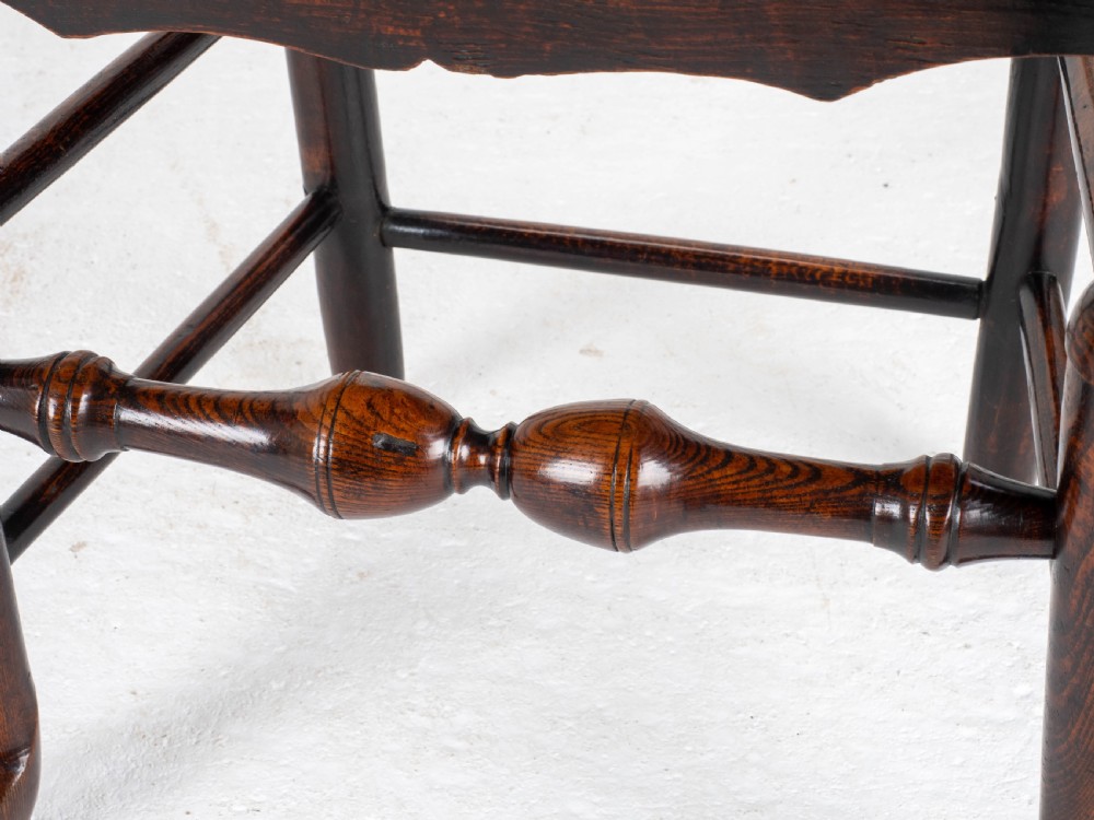 Georgian Elm & Ash Staffordshire / Shropshire Country Side Chair Late C18th View VIII