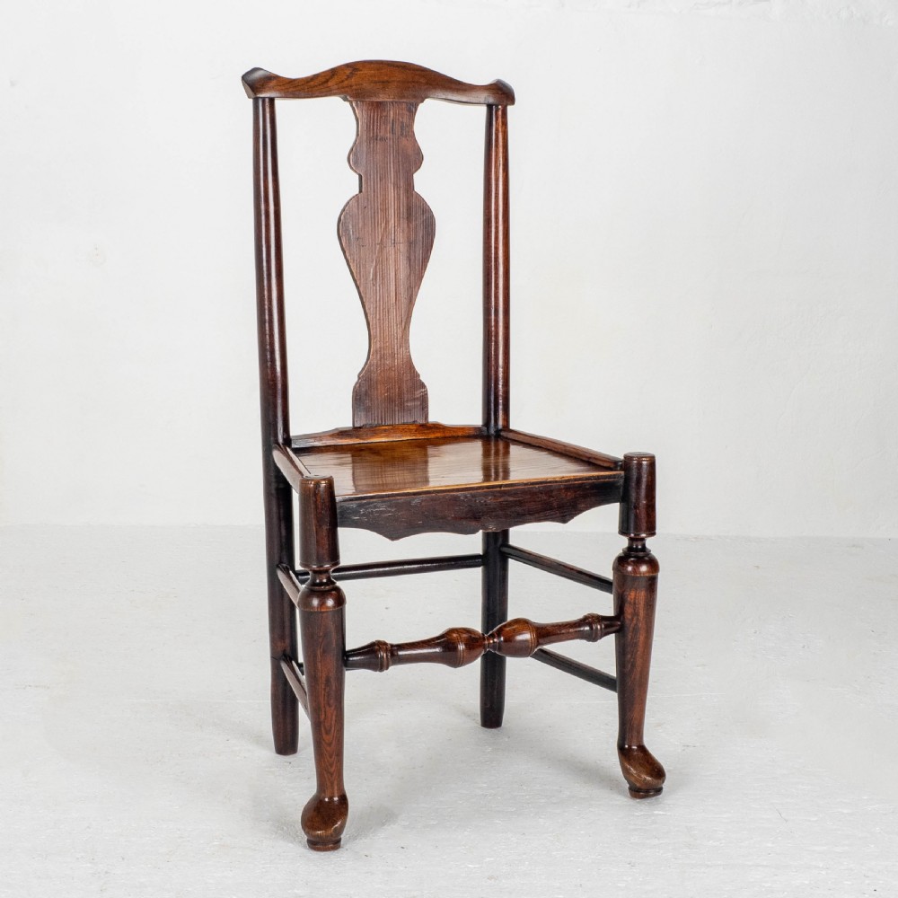 Georgian Elm & Ash Staffordshire / Shropshire Country Side Chair Late C18th View X