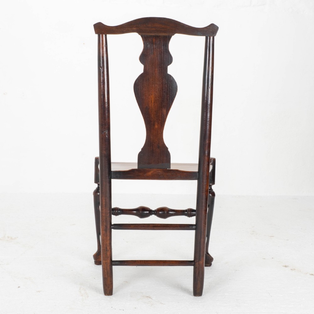 Georgian Elm & Ash Staffordshire / Shropshire Country Side Chair Late C18th View XII