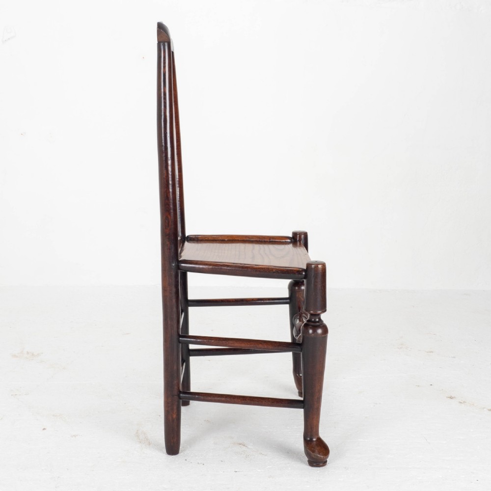 Georgian Elm & Ash Staffordshire / Shropshire Country Side Chair Late C18th View XIII