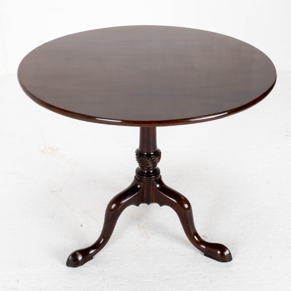 George II Mahogany Birdcage Tilt Top Tripod Supper Table (Georgian) View III