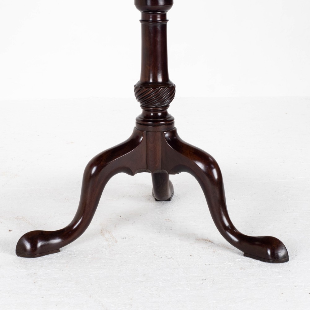 George II Mahogany Birdcage Tilt Top Tripod Supper Table (Georgian) View XII