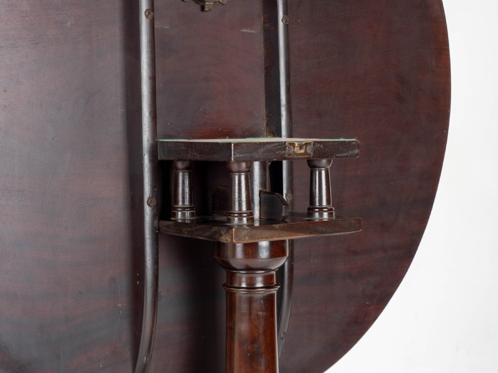George II Mahogany Birdcage Tilt Top Tripod Supper Table (Georgian) View XVII
