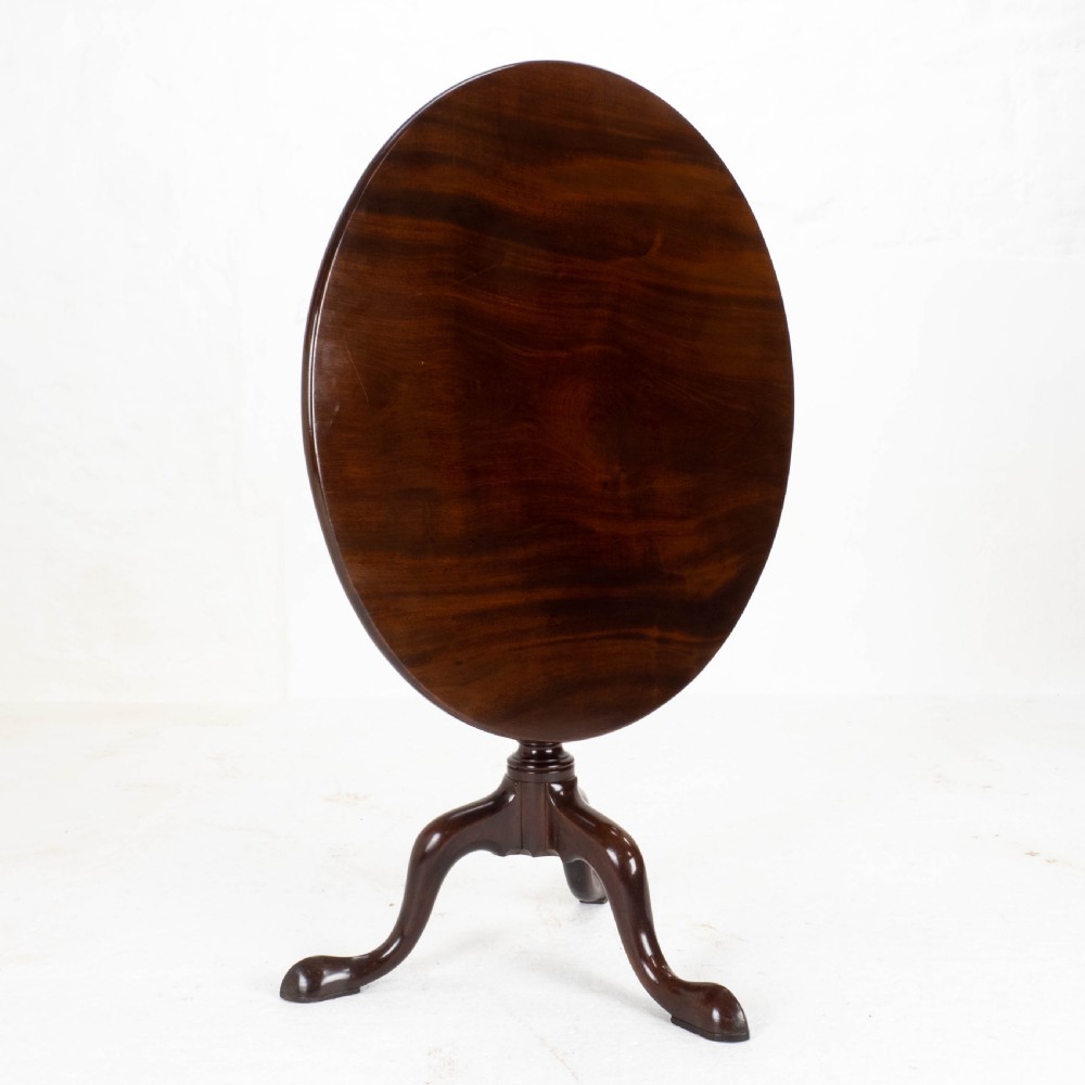George II Mahogany Birdcage Tilt Top Tripod Supper Table (Georgian) View XIX