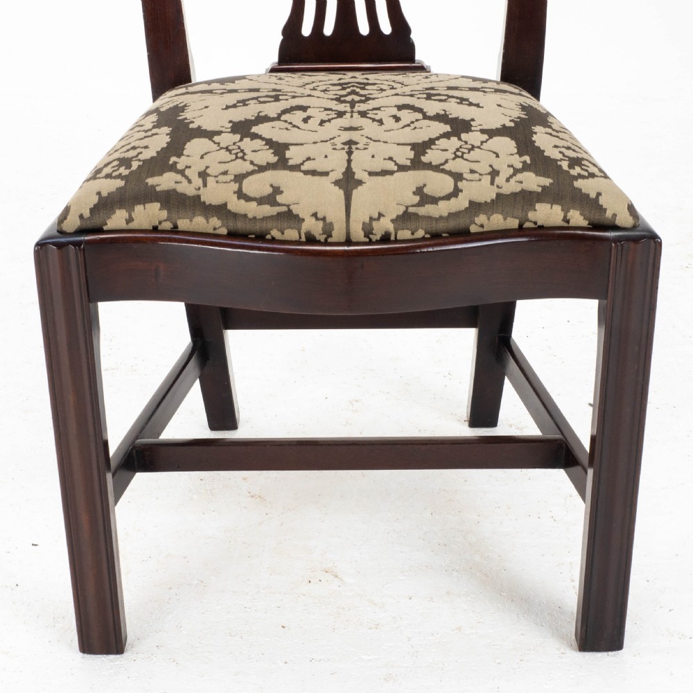 Georgian Chippendale Mahogany Set of 4 Dining Chairs (George III) View VIII