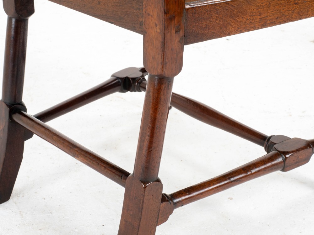Early C18th Queen Anne Walnut High Back Upholstered Dining / Side Chair View XVI