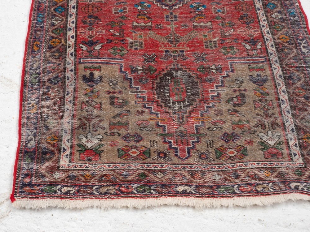 Hamadan Persian Handwoven Rug 5'x3' (152x92cm Oriental) View IV