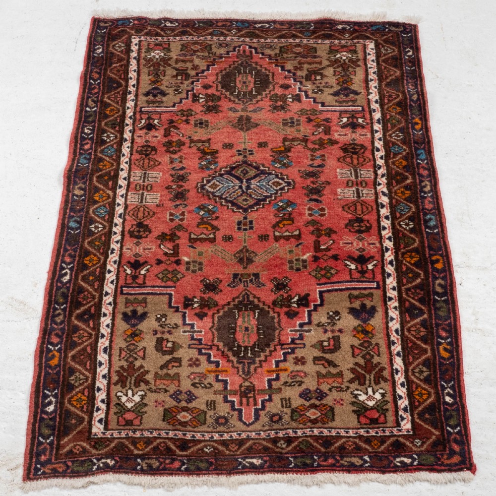 Hamadan Persian Handwoven Rug 5'x3' (152x92cm Oriental) View VI