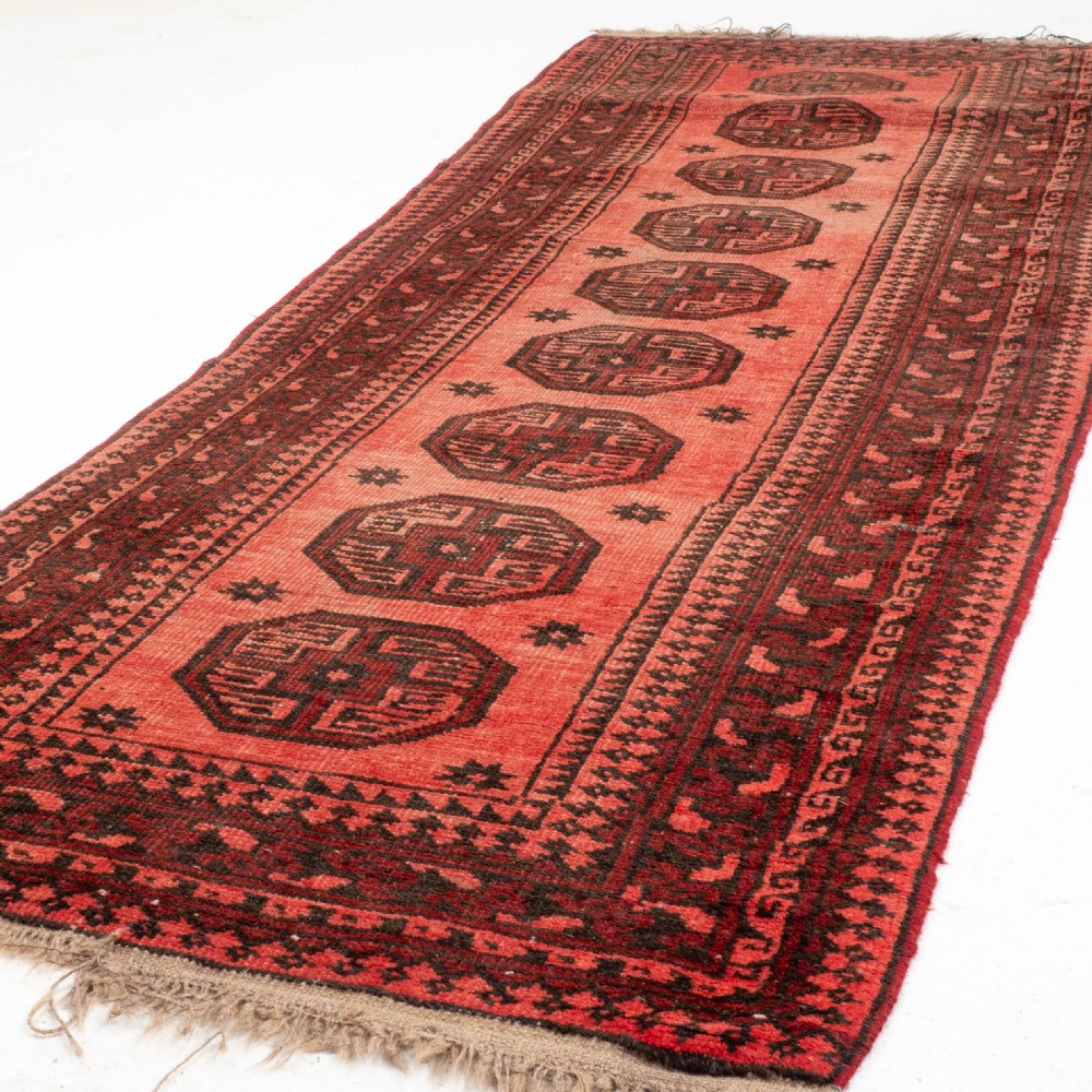 Antique Turkoman Salor Gul Runner 8'10