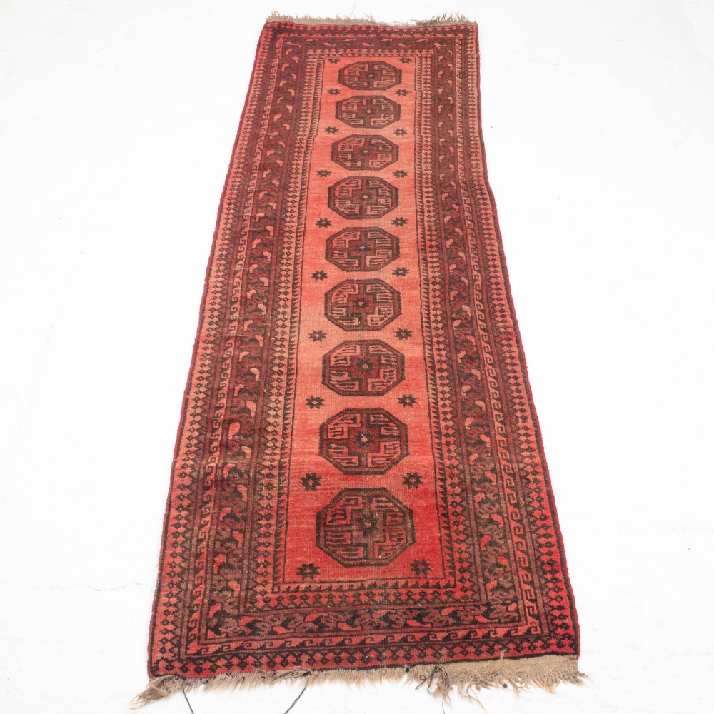 Antique Turkoman Salor Gul Runner 8'10