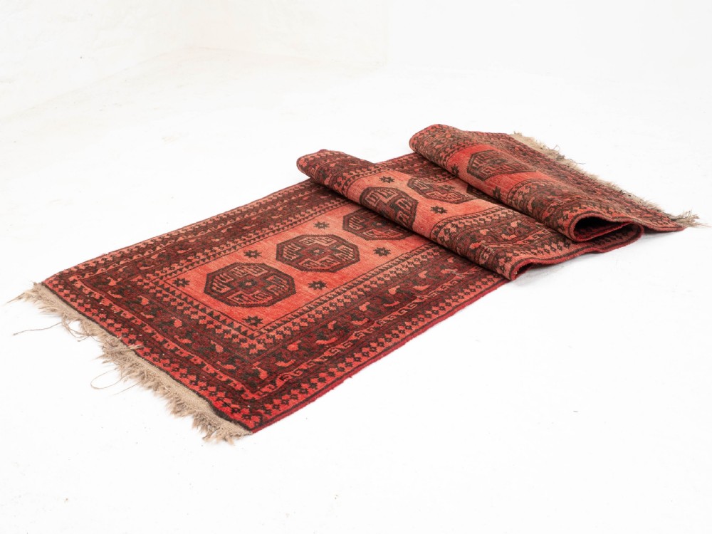 Antique Turkoman Salor Gul Runner 8'10