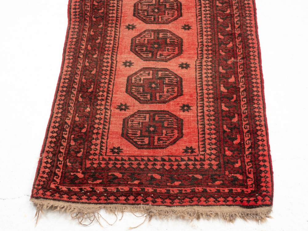 Antique Turkoman Salor Gul Runner 8'10