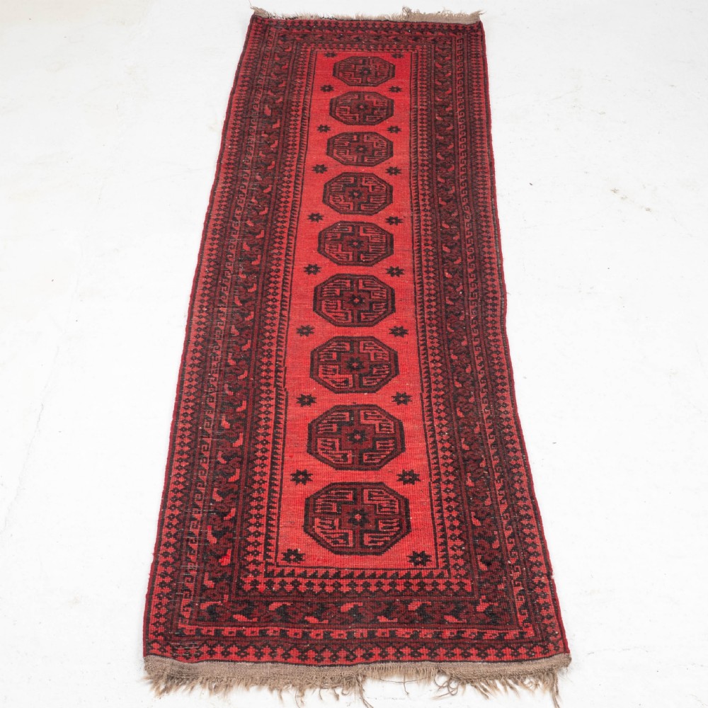 Antique Turkoman Salor Gul Runner 8'10