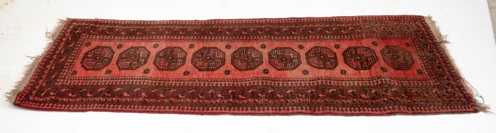 Antique Turkoman Salor Gul Runner 8'10