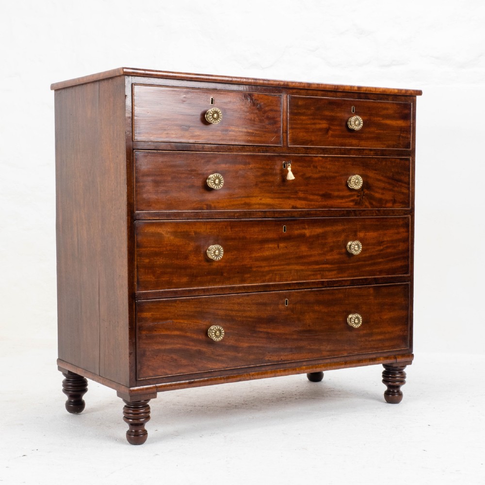 Georgian Straight Front Mahogany Chest of Drawers in the Manner of Gillows C1810 View V