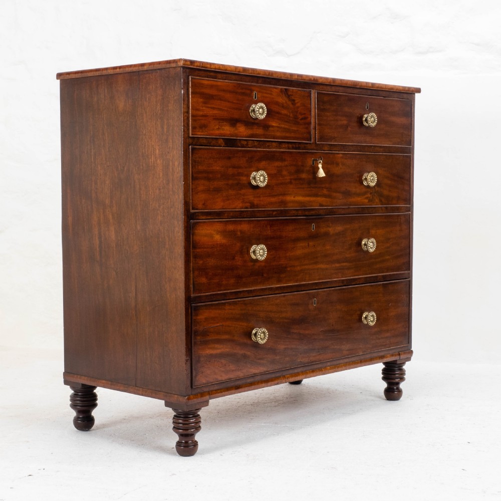 Georgian Straight Front Mahogany Chest of Drawers in the Manner of Gillows C1810 View VI