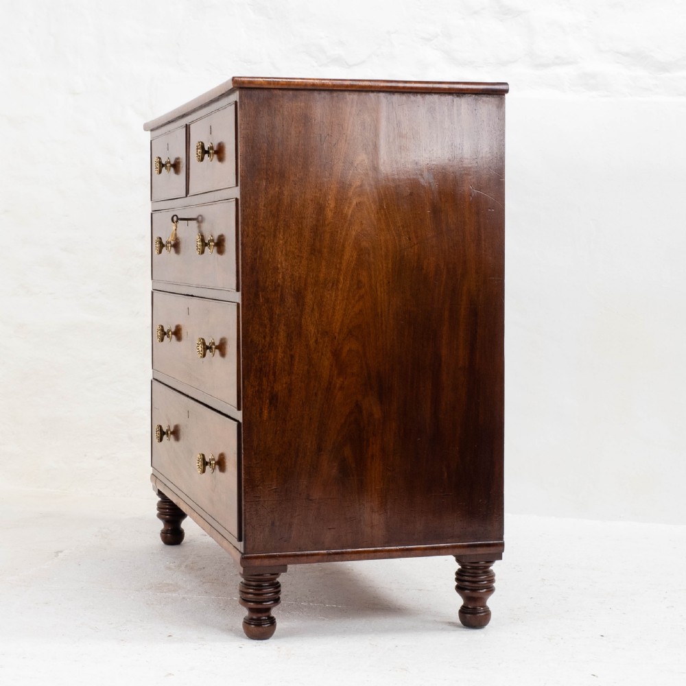 Georgian Straight Front Mahogany Chest of Drawers in the Manner of Gillows C1810 View VIII