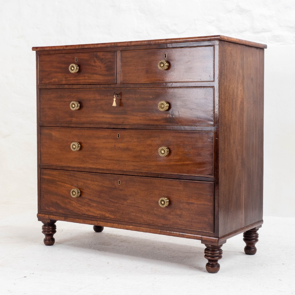 Georgian Straight Front Mahogany Chest of Drawers in the Manner of Gillows C1810 View IX
