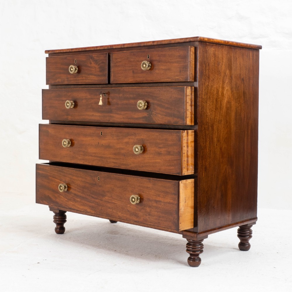 Georgian Straight Front Mahogany Chest of Drawers in the Manner of Gillows C1810 View X