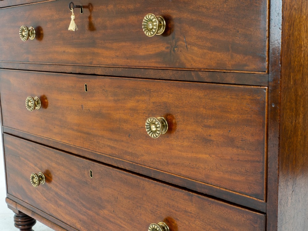 Georgian Straight Front Mahogany Chest of Drawers in the Manner of Gillows C1810 View XI
