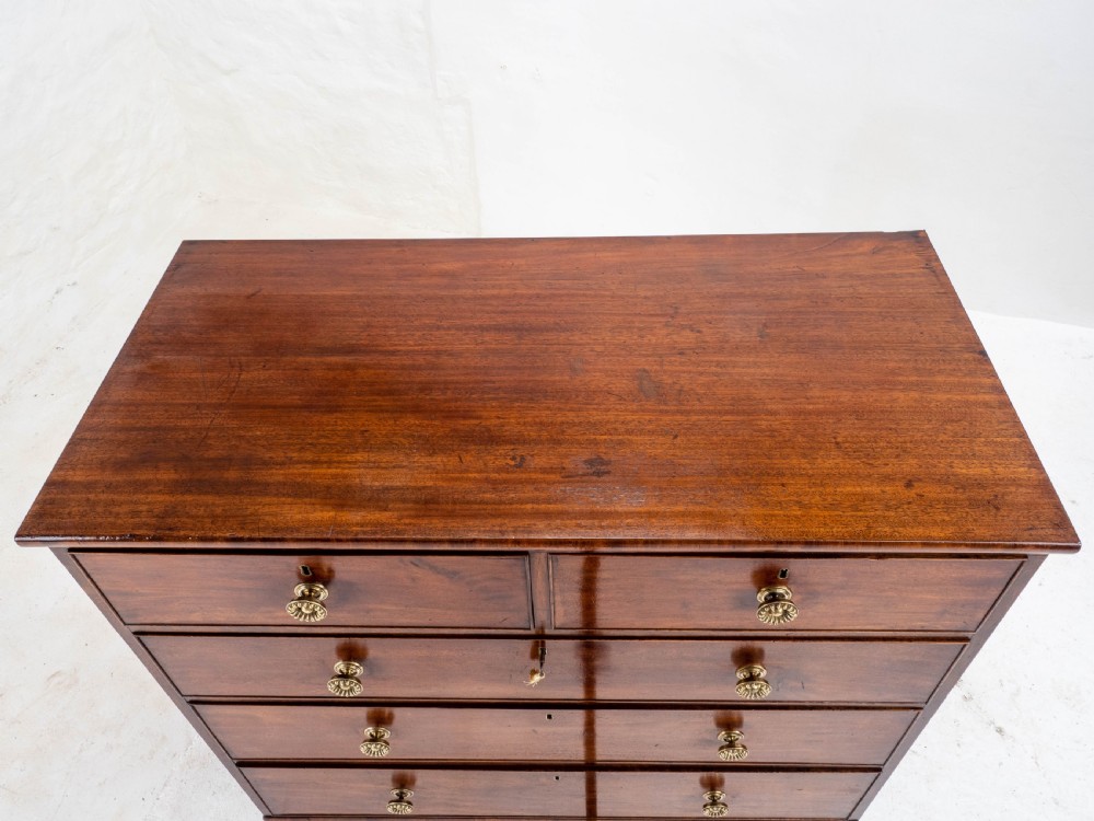 Georgian Straight Front Mahogany Chest of Drawers in the Manner of Gillows C1810 View XV
