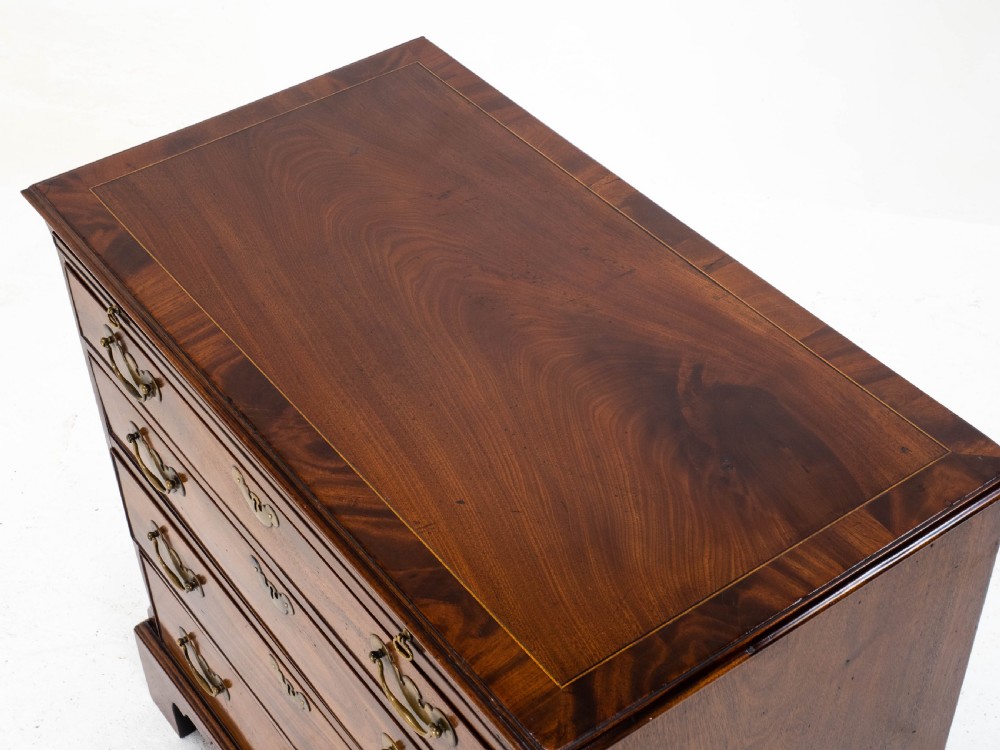 Georgian Mahogany Inlaid Bachelors Chest of Drawers (George II/III) View XXVI