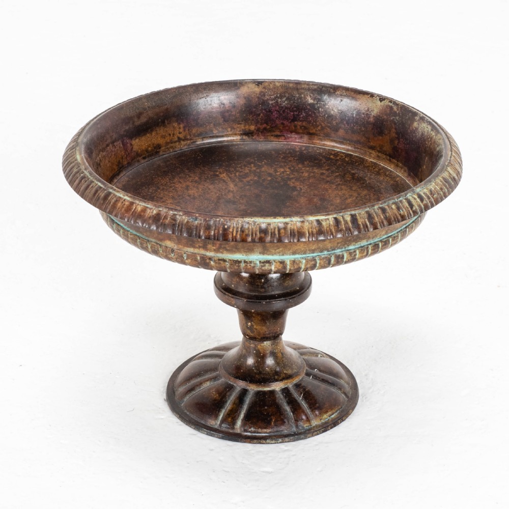 C19th Italian Bronze Patinated Tazza (Centrepiece Pedestal Bowl) View II