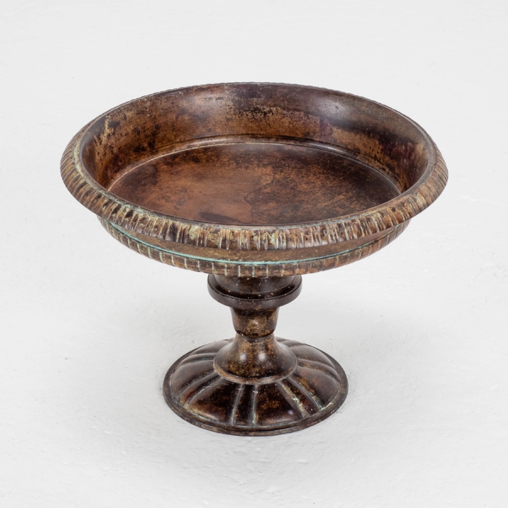 C19th Italian Bronze Patinated Tazza (Centrepiece Pedestal Bowl) View III