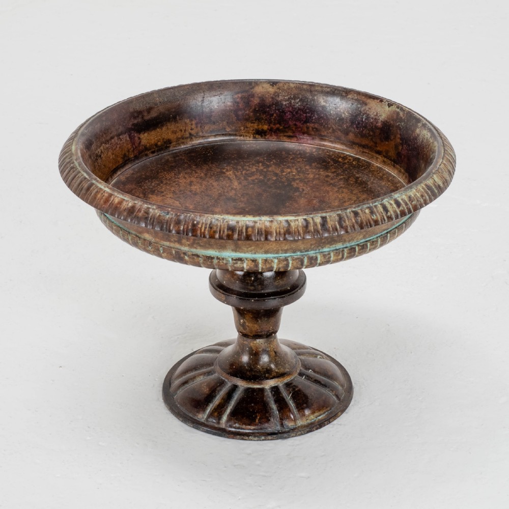 C19th Italian Bronze Patinated Tazza (Centrepiece Pedestal Bowl) View IV