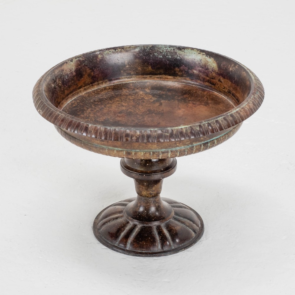 C19th Italian Bronze Patinated Tazza (Centrepiece Pedestal Bowl) View V