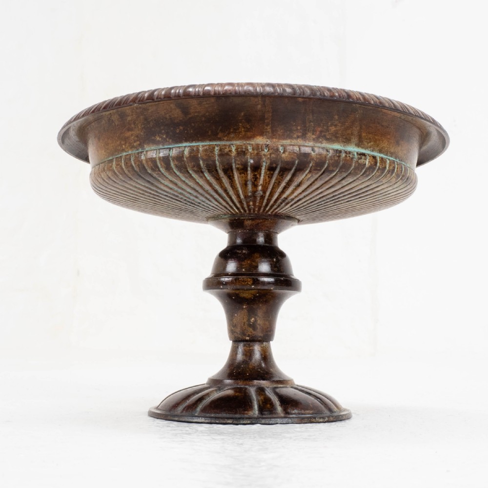 C19th Italian Bronze Patinated Tazza (Centrepiece Pedestal Bowl) View X