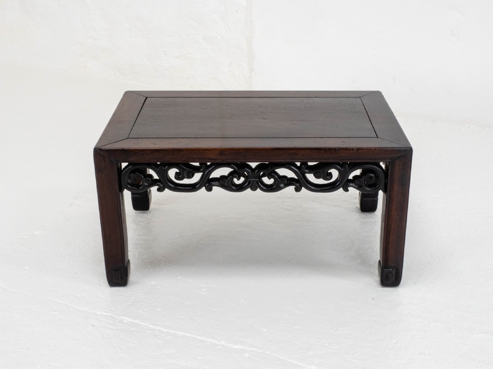 C19th Qing Chinese Small Rosewood Coffee Table (Opium Low Table) View VII