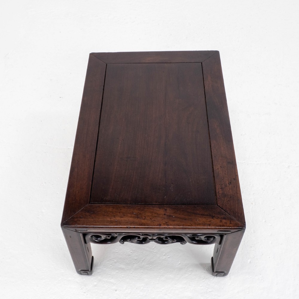 C19th Qing Chinese Small Rosewood Coffee Table (Opium Low Table) View XI