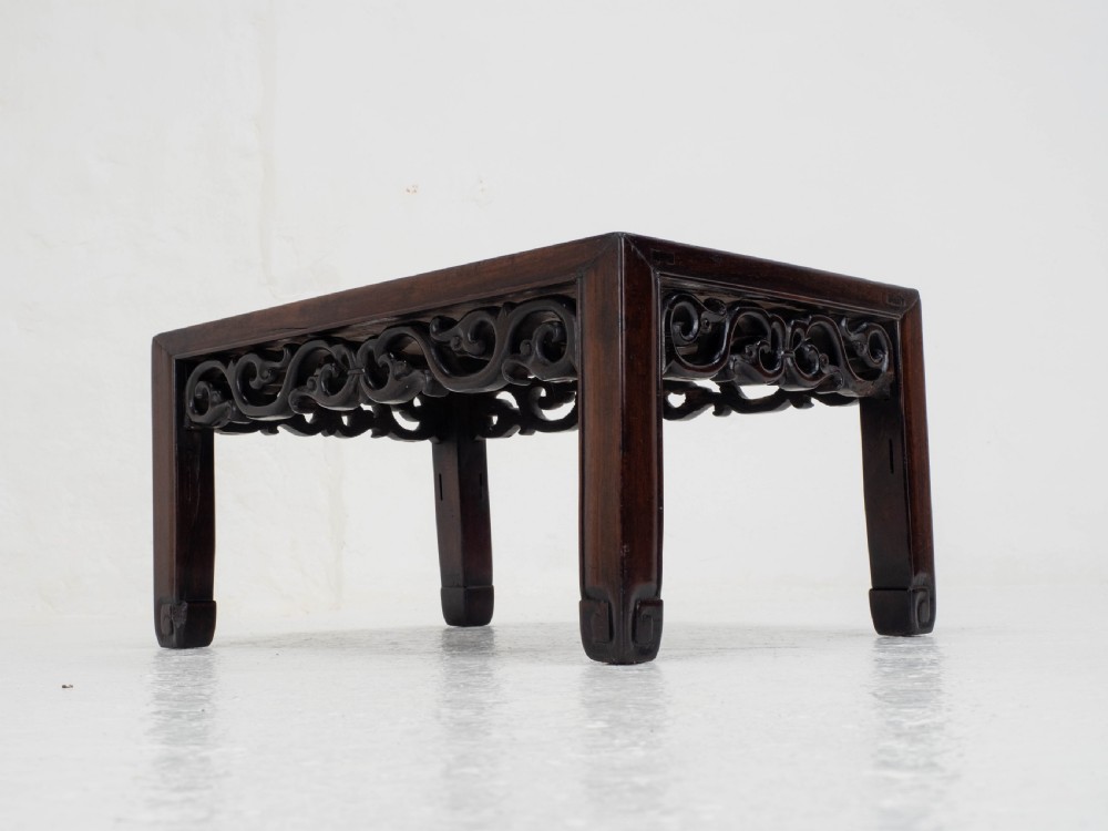 C19th Qing Chinese Small Rosewood Coffee Table (Opium Low Table) View XIII
