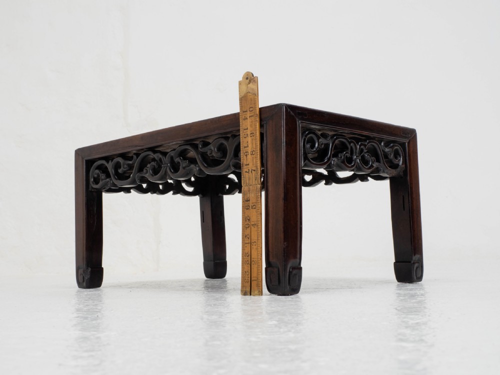 C19th Qing Chinese Small Rosewood Coffee Table (Opium Low Table) View XIV
