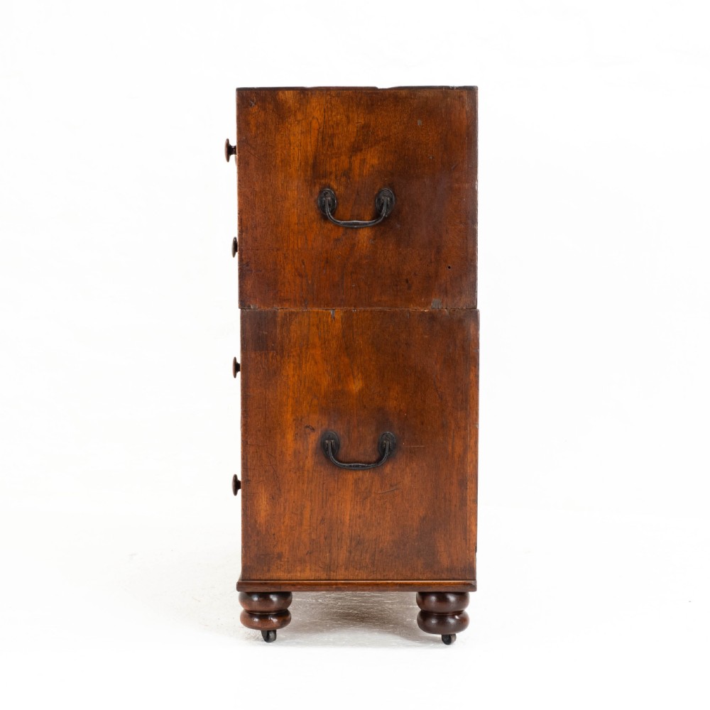 Georgian Military Campaign Teak Chest of Drawers (George III) View VIII