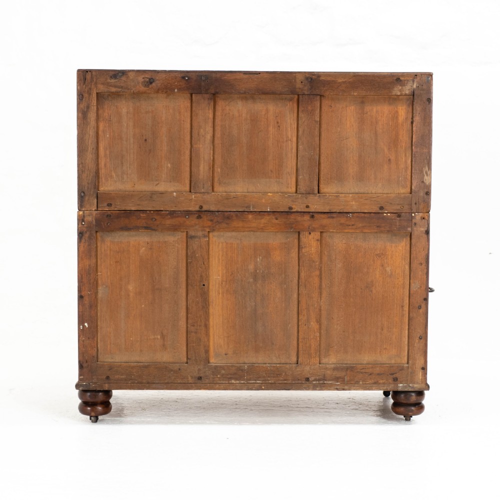Georgian Military Campaign Teak Chest of Drawers (George III) View IX