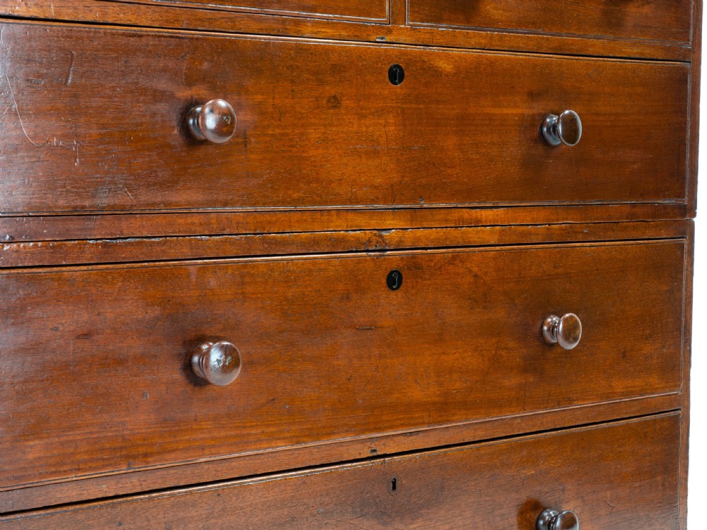 Georgian Military Campaign Teak Chest of Drawers (George III) View XI