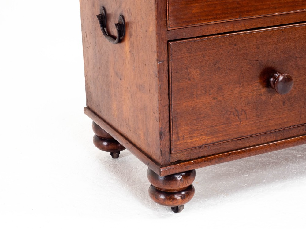 Georgian Military Campaign Teak Chest of Drawers (George III) View XII