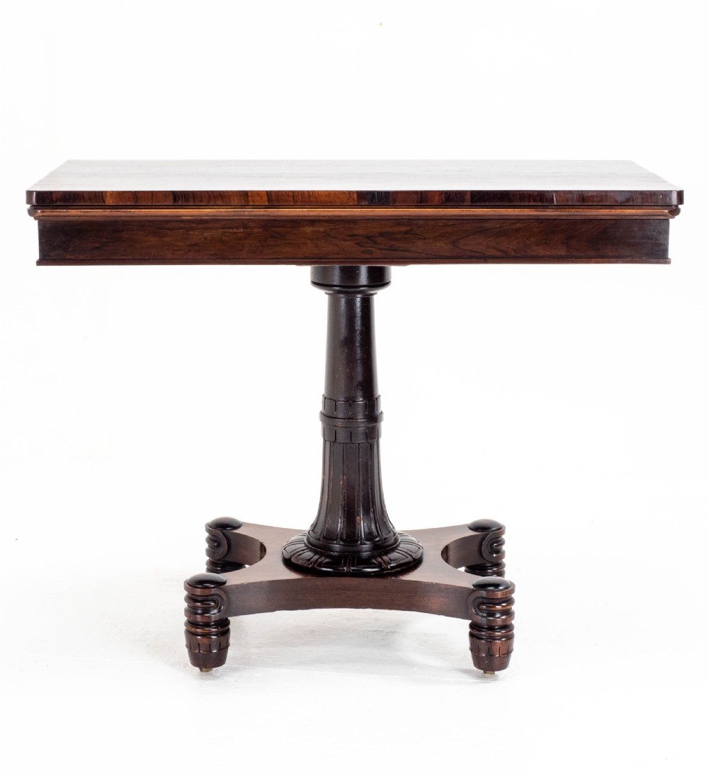 Regency Rosewood Card/Games or Console Table (Georgian William IV)