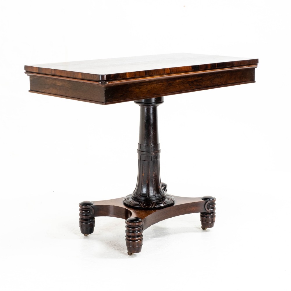 Regency Rosewood Card/Games or Console Table (Georgian William IV) View II