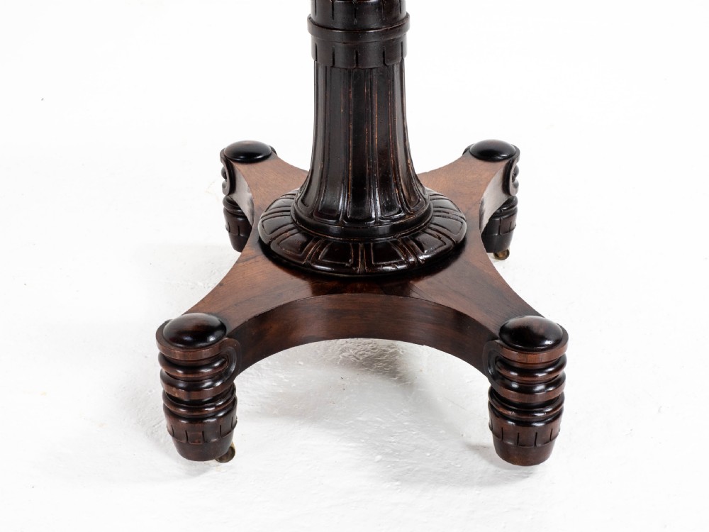 Regency Rosewood Card/Games or Console Table (Georgian William IV) View VI