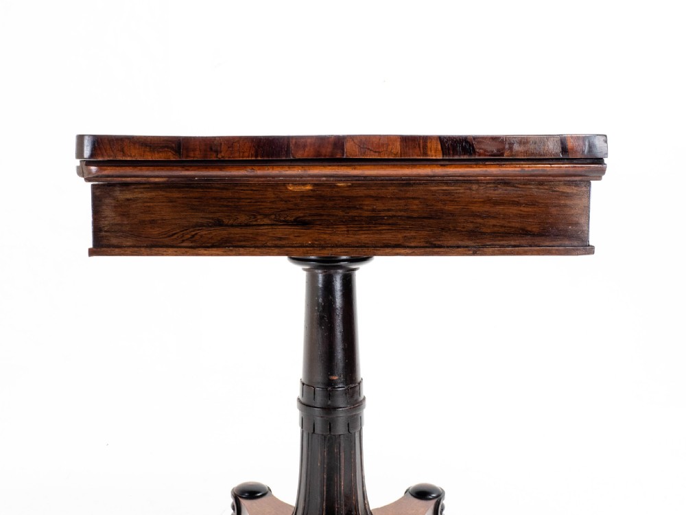 Regency Rosewood Card/Games or Console Table (Georgian William IV) View VII