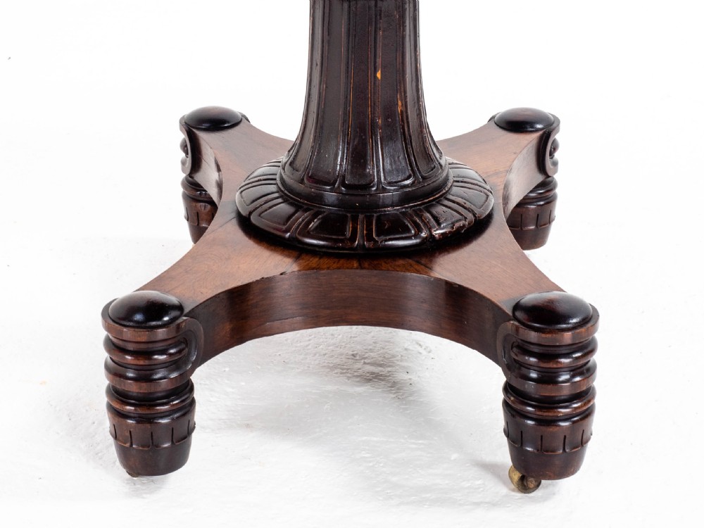 Regency Rosewood Card/Games or Console Table (Georgian William IV) View X