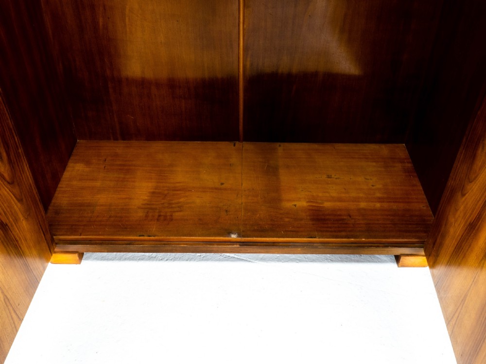 Art Deco Burr Walnut Double Wardrobe (Small Compactum Armoire) View XVII