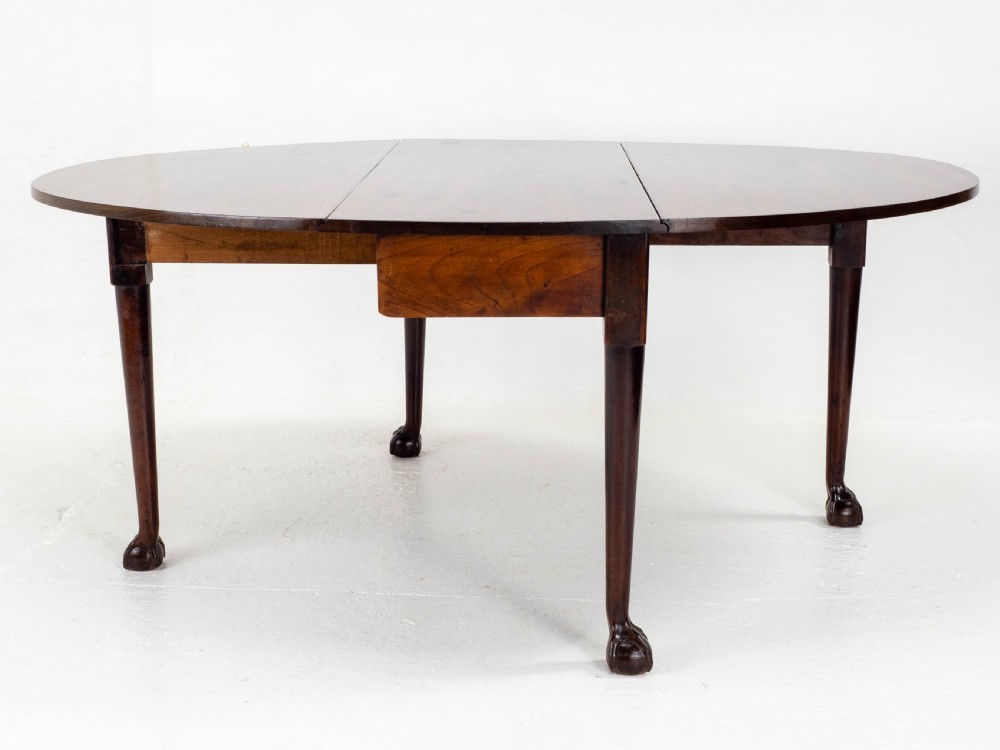 George II Ball & Claw Mahogany Gateleg Drop Leaf Dining Table (Georgian) View II